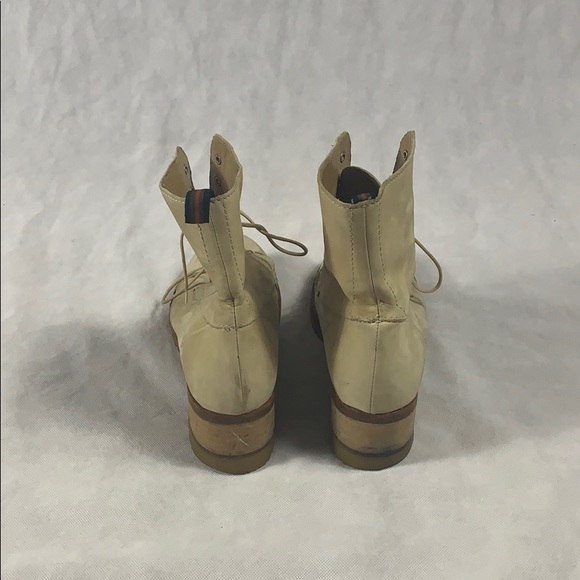 Espace Lace-Up Suede Leather Combat Boots Size 10B - Picture 4 of 5